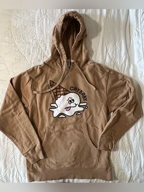 Tegan & Sara Crybaby Graphic Hoodie in Tan